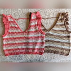 Madden NYC Striped Knit Tops